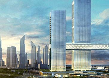 اكتمال تشييد أطول برج أفقي في العالم بدبي