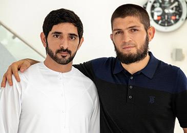 حمدان بن محمد يهنئ حبيب محمدوف