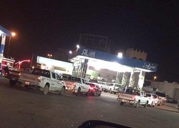 ازدحام في محطات البنزين ليلة رأس السنة