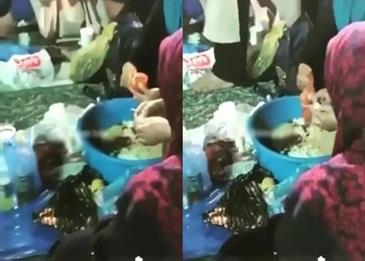 بالفيديو .. معتمرات يجهزن المحشي في الحرم المكي
