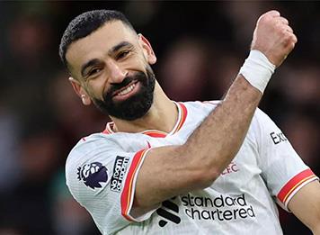 محمد صلاح يواصل إنجازاته ويتقدم على قائمة الهدافين التاريخيين للدوري الممتاز