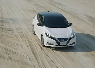 نيسان "ليف" تتحدّى سرعة النار والرياح