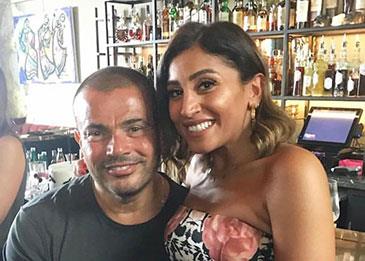 اضغط لمشاهدة الفيديو: بعد التساؤلات عن سر غيابه عنها.. عمرو دياب يحتفل بعيد ميلاد دينا الشربيني