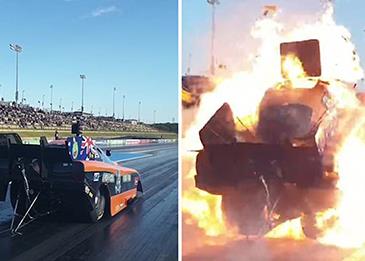 اضغط لمشاهدة الفيديو: لحظة انفجار سيارة سباق في أستراليا