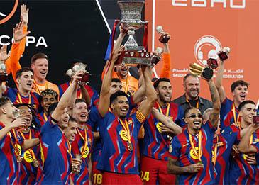 جائزة مالية غير مسبوقة لبرشلونة بعد فوزه في كلاسيكو السوبر