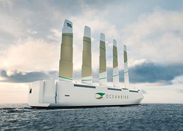 إطلاق سفينة عملاقة بأشرعة قابلة للتمدد والدوران