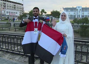 بالفيديو: زفاف مصري في المونديال!