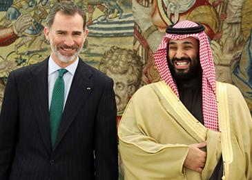 ملك إسبانيا يستقبل ولي العهد الأمير محمد بن سلمان في مدريد