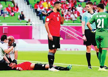 إصابتان في يوم واحد بكأس العرب