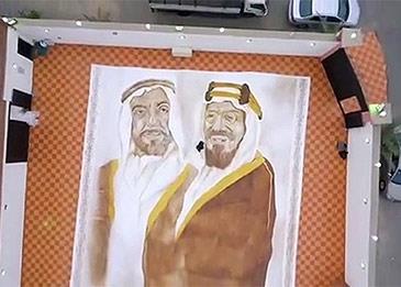 سعودية تدخل غينيس بأكبر لوحة مرسومة بالقهوة