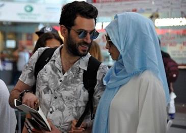 بالصور .. يلدريم والباني بملابس الإحرام