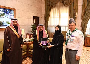 أمير الرياض يدشن أول فرقة كشفية نسائية بالمنطقة