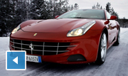 Makku Alen يختبر Ferrari FF على الطرقات الثلجية