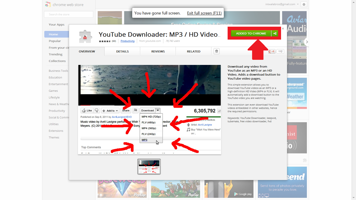 تحميل من يوتيوب الى mp4