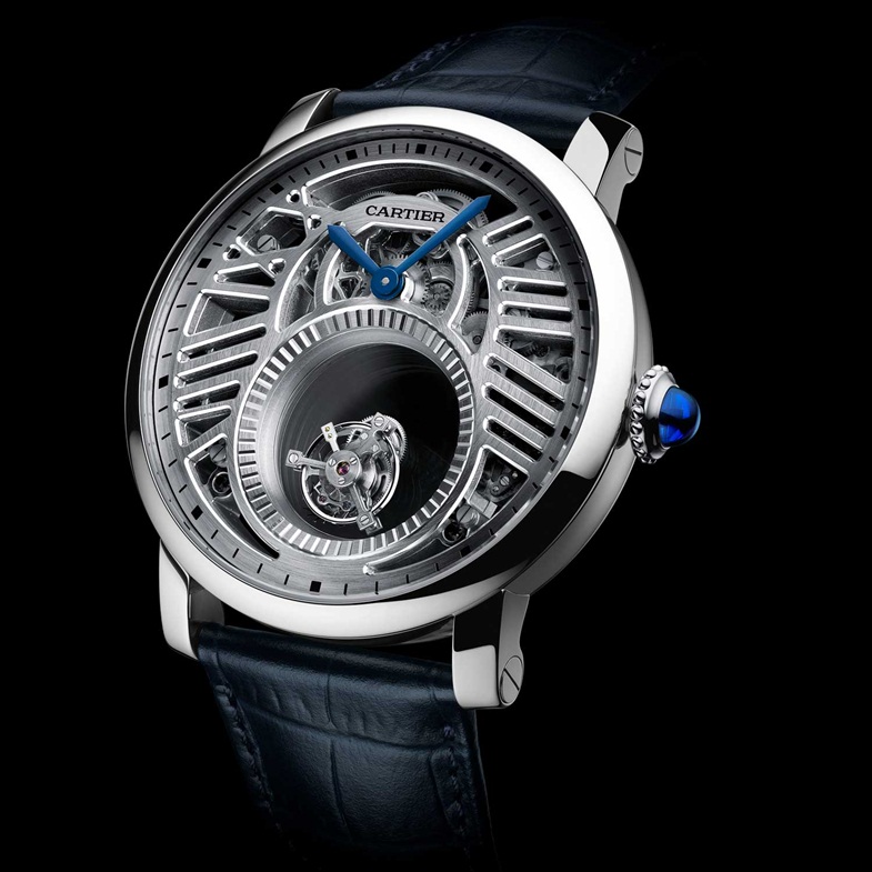 تعرف على ساعةCartier Rotonde Double Tourbillon Mystérieux Squelette