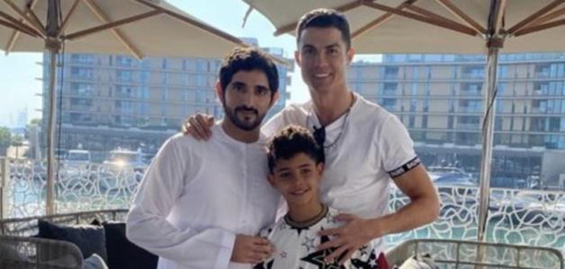 "شيء عظيم أن ألتقي بك يا صديقي" رونالدو يلتقي ولي عهد دبي