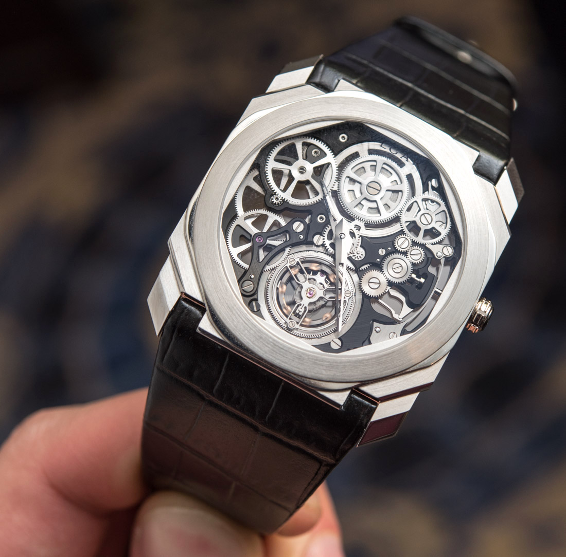 بلغاري تكشف عن ساعتها الجديدة Octo Finissimo Skeleton Titanium