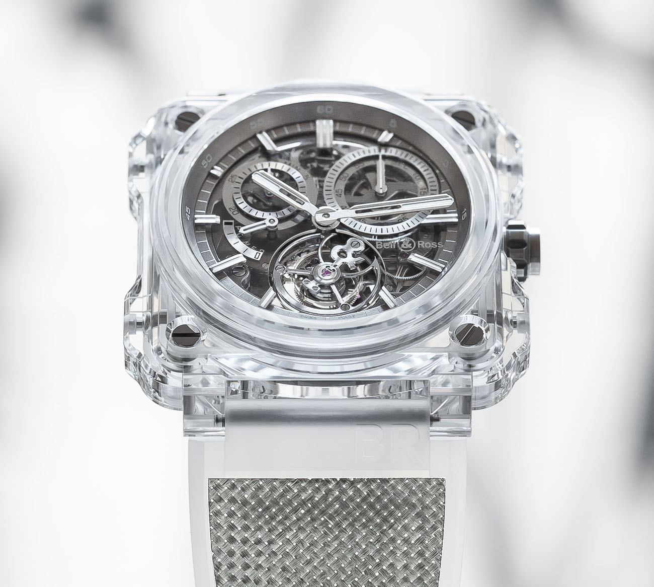 ساعة BR-X1 Chronograph Tourbillon Sapphire من بيل& روس