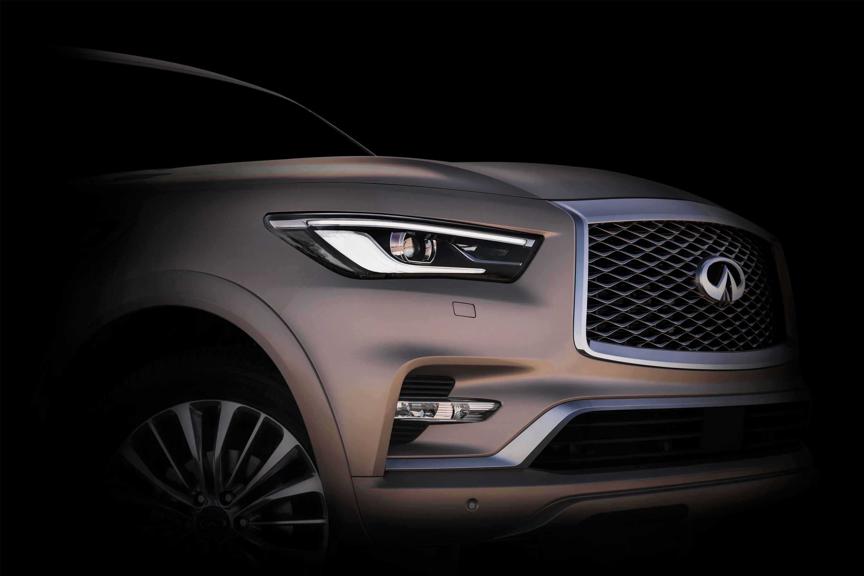 سيارة QX80 الجديدة من انفنيتي تعرض لأول مرة بمعرض دبي للسيارات