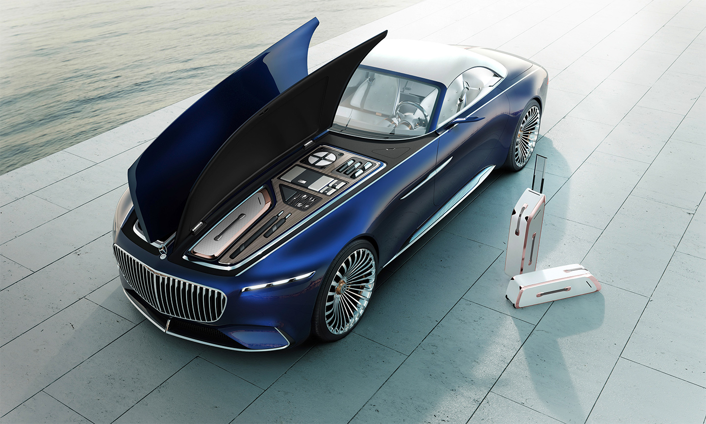 Mercedes-Maybach تكشف عن سيارة كهربية جديدة بسقف متحرك