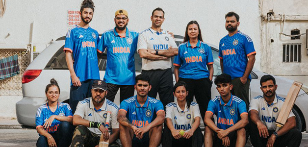 علامة adidas  ومجلس مراقبة لعبة الكريكيت في الهند (BCCI) يطلقان القميص الرسمي لمنتخب الهند للكريكيت في الإمارات