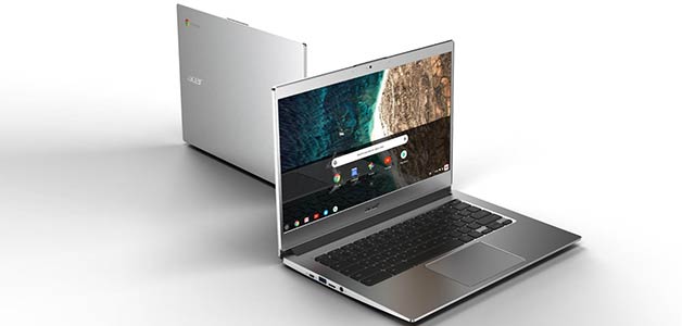 Chromebook 514 من Acer: جهاز أنيق المظهر مع شاشة أصغر بقياس 14 بوصة عالية الوضوح