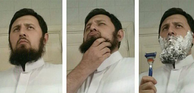 بالفيديو: داعية سعودي يحلق لحيته وشاربه بعد تطبيق قرار قيادة المرأة السعودية للسيارات!