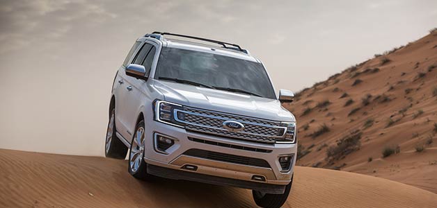 إكسبيديشن 2018... أوّل سيارة متعدّدة الاستعمالات SUV من فورد مع نظام القيادة بحسب التضاريس لسائقي الشرق الأوسط