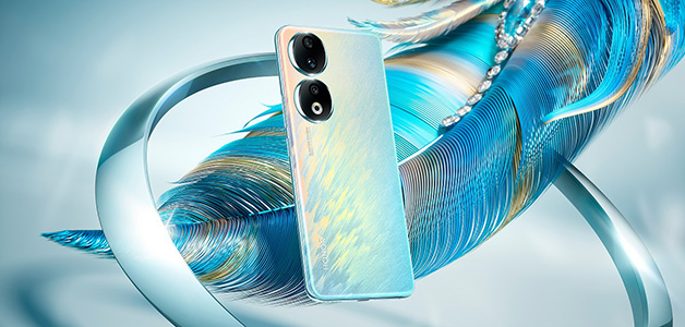 تعرف معنا على هاتف HONOR 90 5G باللون الأزرق الطاووسي