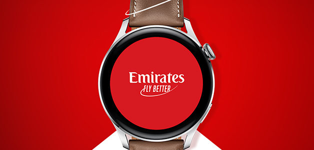 تطبيق طيران الإمارات أصبح متوفرا على ساعتي هواوي الرائدتان HUAWEI WATCH 3|3 Pro