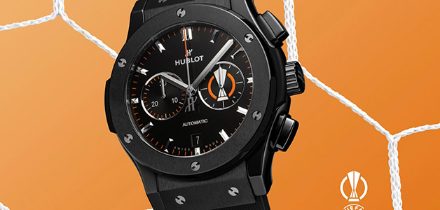 هوبلو تطلق ساعة Classic Fusion Chronograph UEFA Europa League الجديدة لعشاق كرة القدم