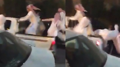 فيديو غريب .. مروحية على طريق السيارات
