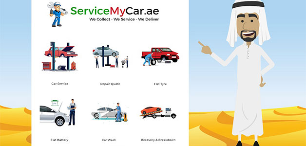 منصة ServiceMyCar.ae لخدمة السيارات على مدار الساعة تطلق خدماتها رسمياً في دبي