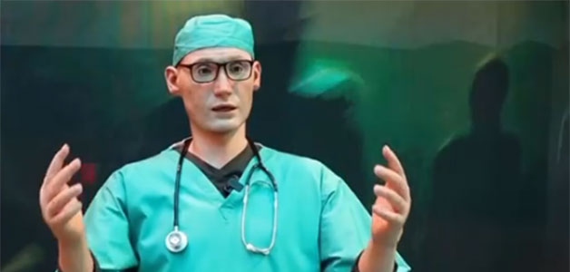 "الدكتور الفريد" طبيب أعصاب روبوت في معرض "جيتكس 2021"
