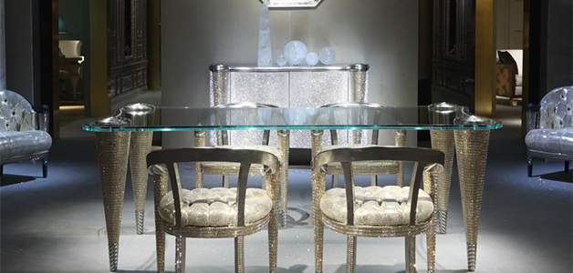 تشكيلة Rampazzi Crystal Dining: ابتكارات مميّزة لغرف السفرة