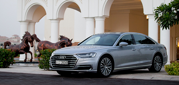 Audi A8 الجديدة كلياً تصل إلى أبوظبي... تصميم فخم يضم أحدث التقنيات وخيارات الراحة