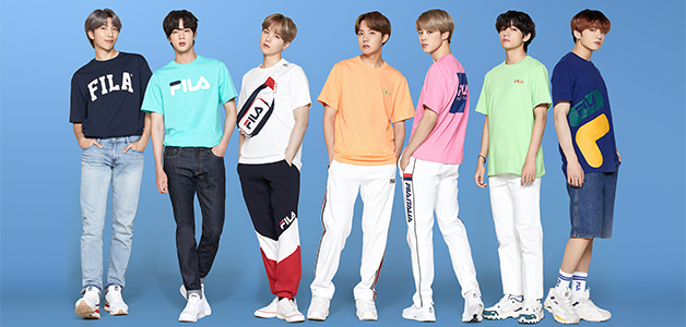 FILA تطلق مجموعة رجالية فريدة بالتعاون مع الفرقة العالمية BTS