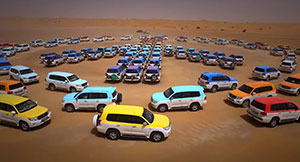 الإمارات تدخل "جينيس" بأضخم مهرجان رقص للسيارات