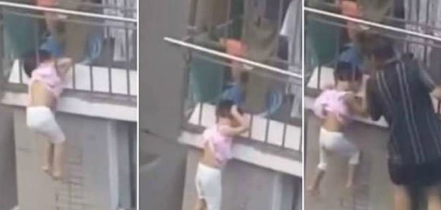 بالفيديو: سقوط مروع لطفلة من الطابق 26 لتنجو من الموت بأعجوبة