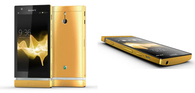 Sony Xperia تطلق هاتفاً مطلياً بالذهب الخالص