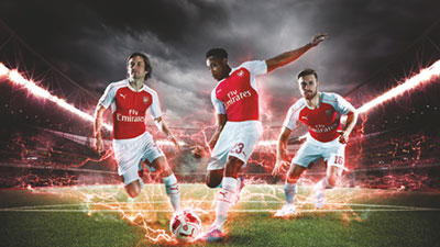 إطلاق طقم PUMA الأساسي لنادي آرسنال لموسم 2015/16
