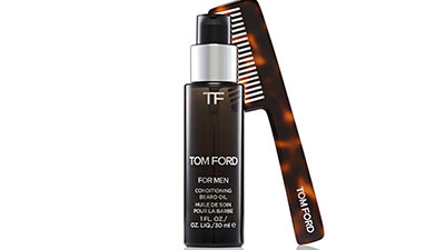 زيت شعر اللحية المنعم مع المشط من مجموعة TOM FORD FOR MEN