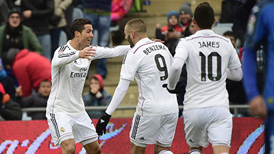 رونالدو هداف ريال مدريد خارج ارضه