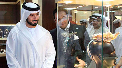 سمو الشيخ ماجد بن محمد يفتتح أسبوع دبي الدولي للمجوهرات 2013 