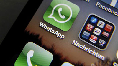 رسائل "Whatsapp" تتجاوز الرسائل النصية القصيرة  SMS 