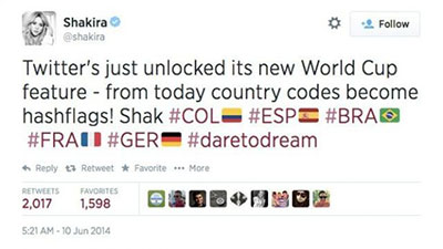آخر أخبار كأس العالم مع ميزة HashFlag من "تويتر"... بالفيديو