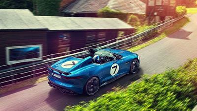 "jaguar f type project 7" الفاخرة لسيارات السباق 