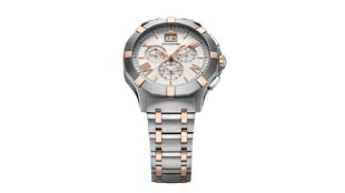 الكشف عن ساعة Saratoga Chronograph بلوني الذهب والستانلس ستيل