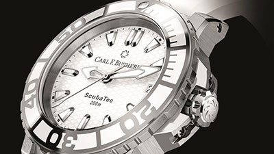ساعة PATRAVI SCUBATEC WHITE باللون الأبيض الغوص برشاقة