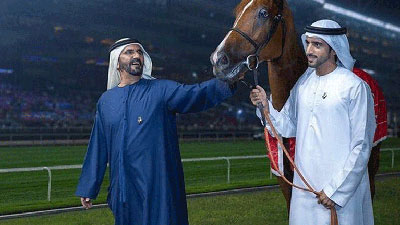 ولي عهد دبي يفتتح الدورة 22 من كأس دبي العالمية لسباق الخيل